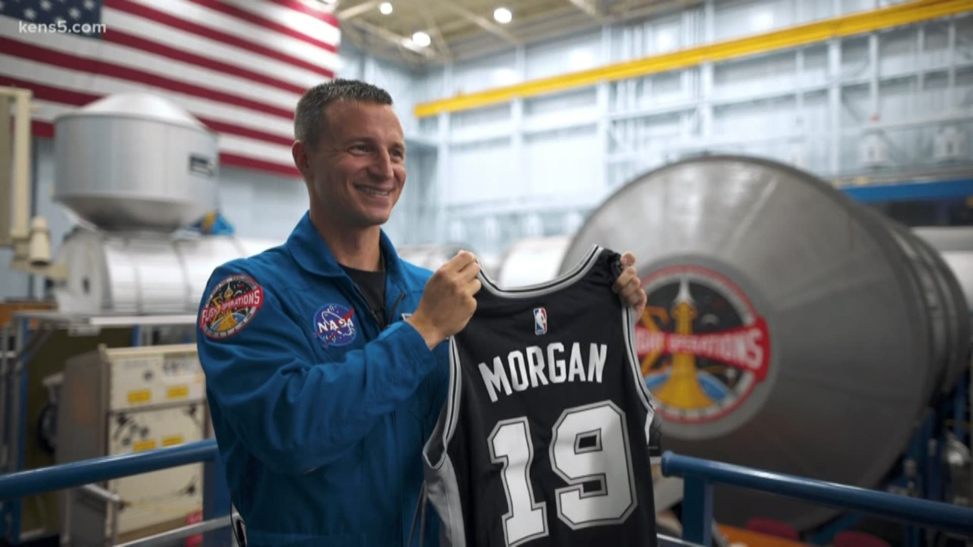 They will soon all have been visitors to space, after a NASA astronaut packs a San Antonio jersey while launching from Earth on Saturday.