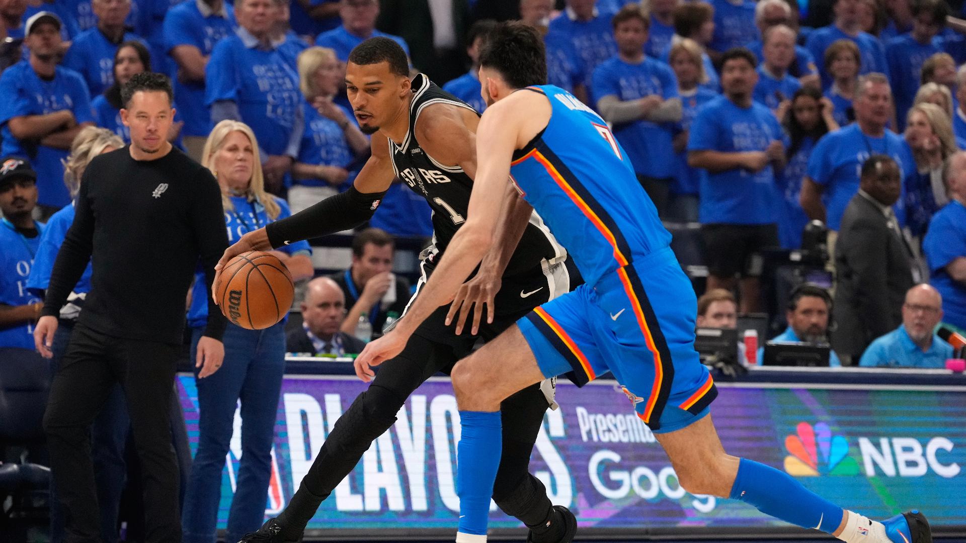 Spurs win thrilling Game 1 of Western Conference Finals over