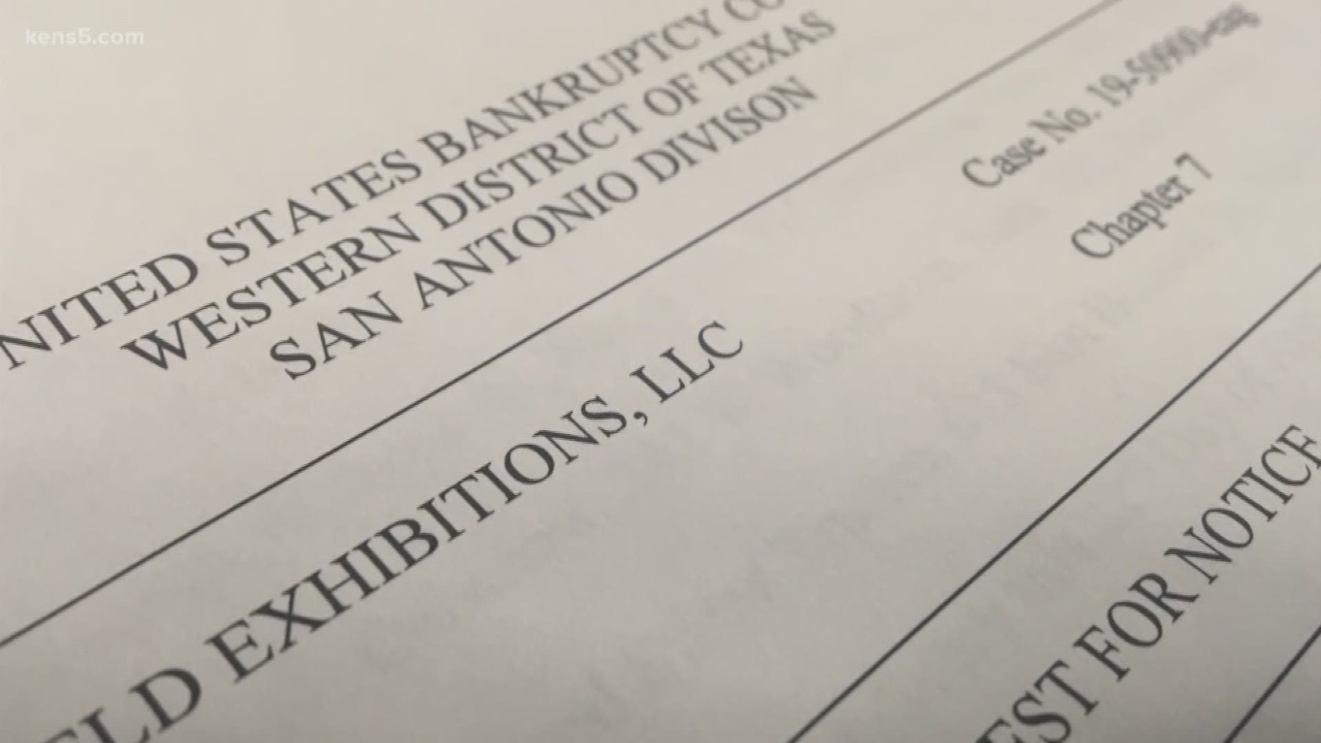 More than $48 million - that's how much debt was left by the short-lived Alliance of American Football league. Bankruptcy documents obtained by KENS 5 show some of those outstanding balances were left here in San Antonio. According to a bankruptcy attorney, those businesses - as well as ticket holders - will never see a dime.
