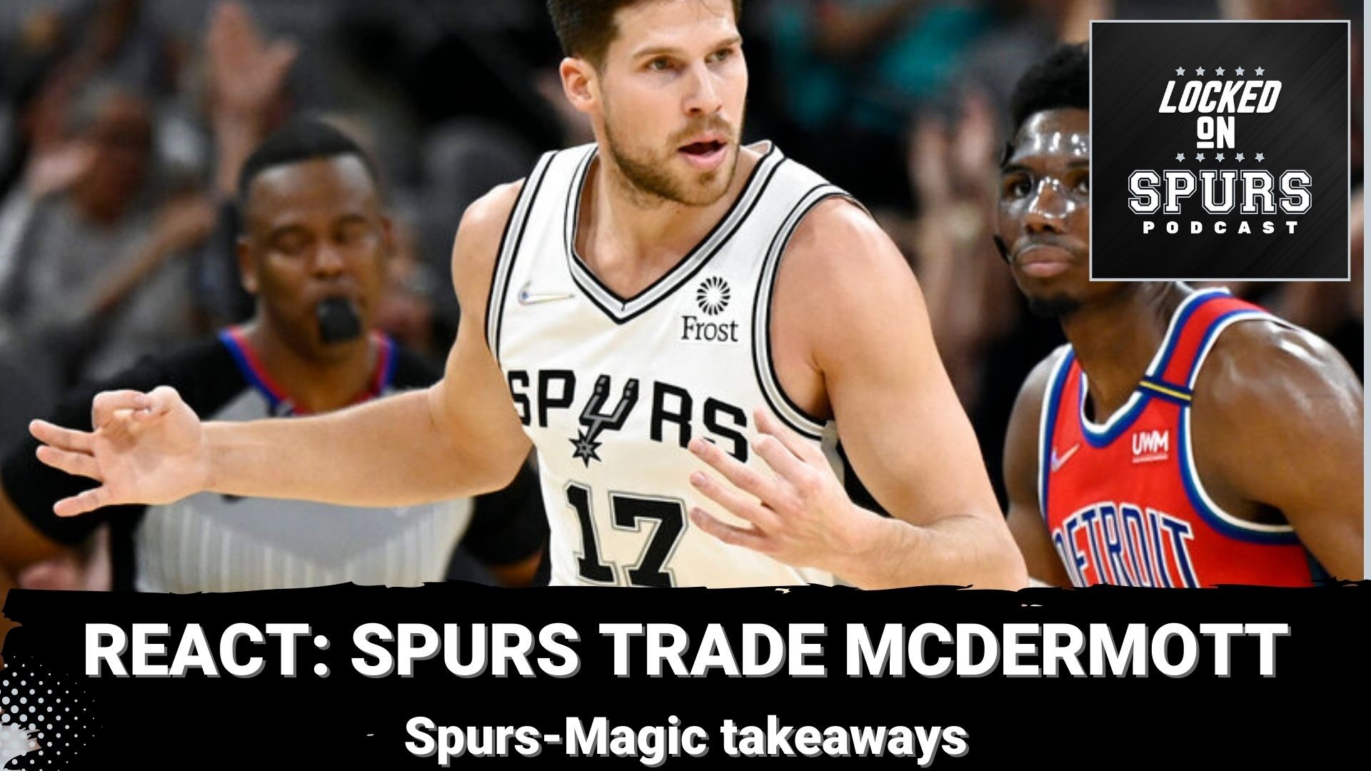 The Spurs send McDermott to the Pacers at the NBA Trade Deadline.