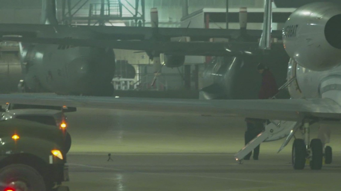 VIDEO: Brittney Griner's plane lands in San Antonio