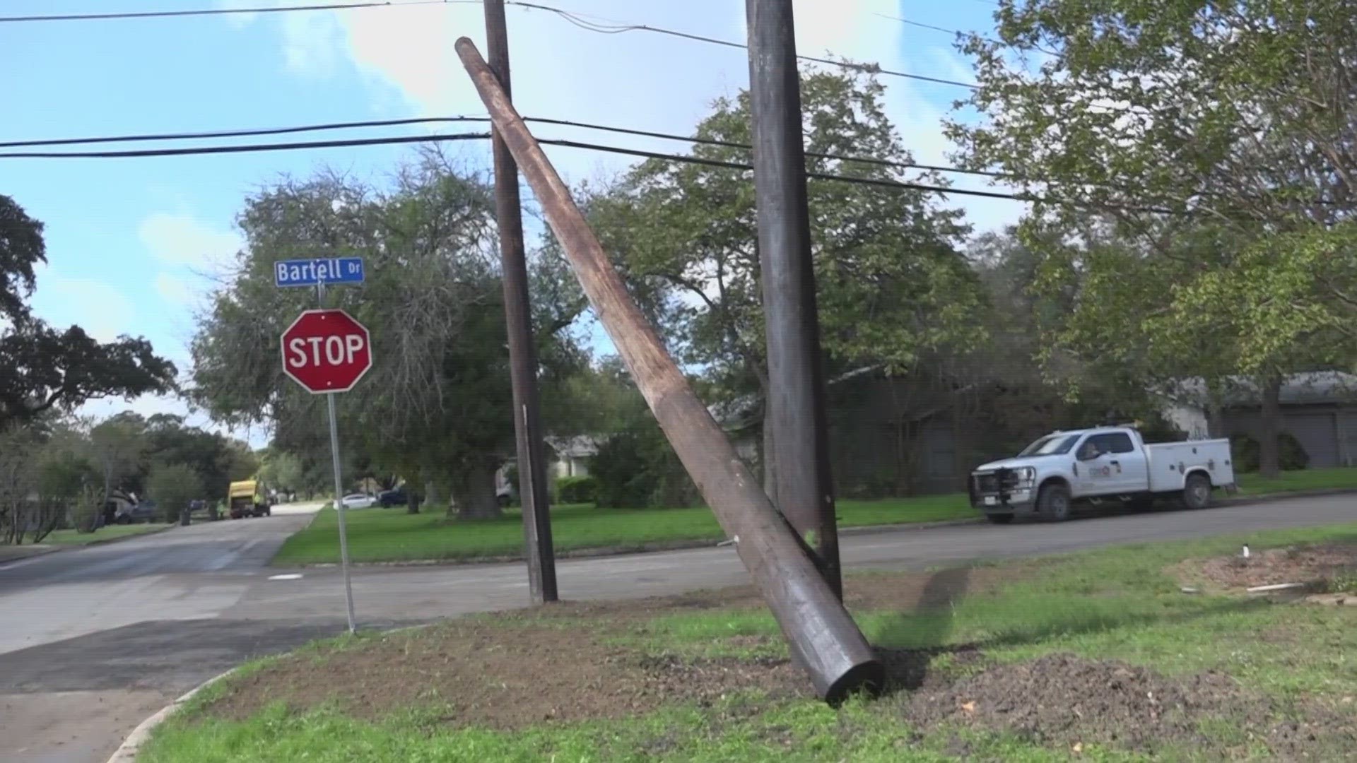 Kathie Love reached out to KENS 5 when she felt her concerns weren't addressed to satisfaction regarding liability, repairs and when the pole would be removed.