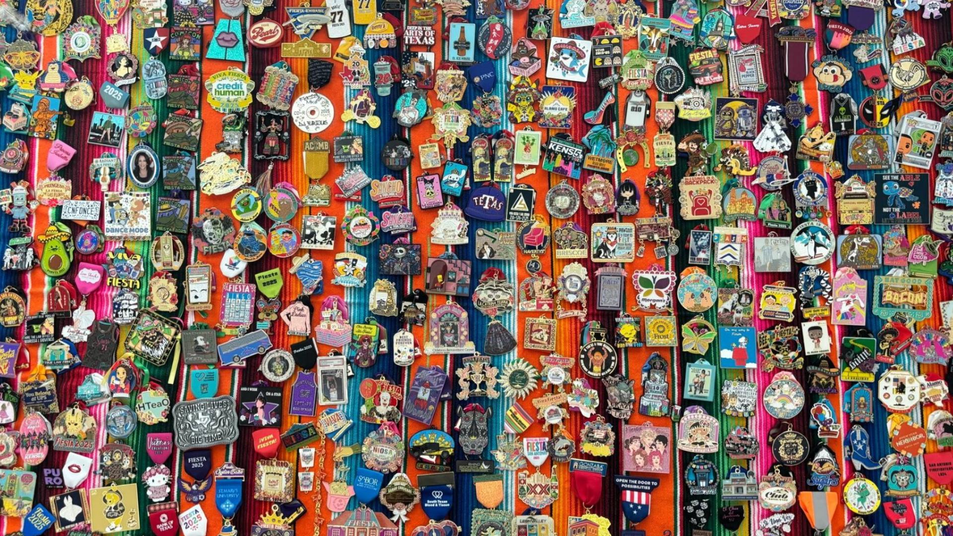One San Antonio man is showing off his epic Fiesta medal collection at his so-called "Medal Mansion."