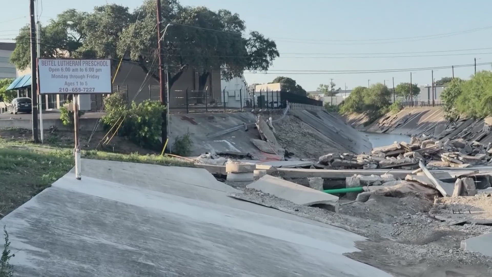 13 people died in the floods. 