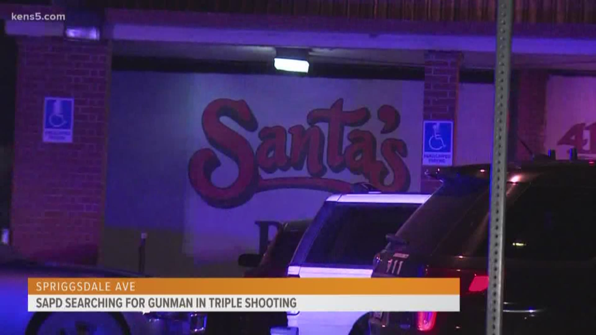 Three people were shot outside "Santa's" on the east side early Monday morning. The victims ended up in three different places.