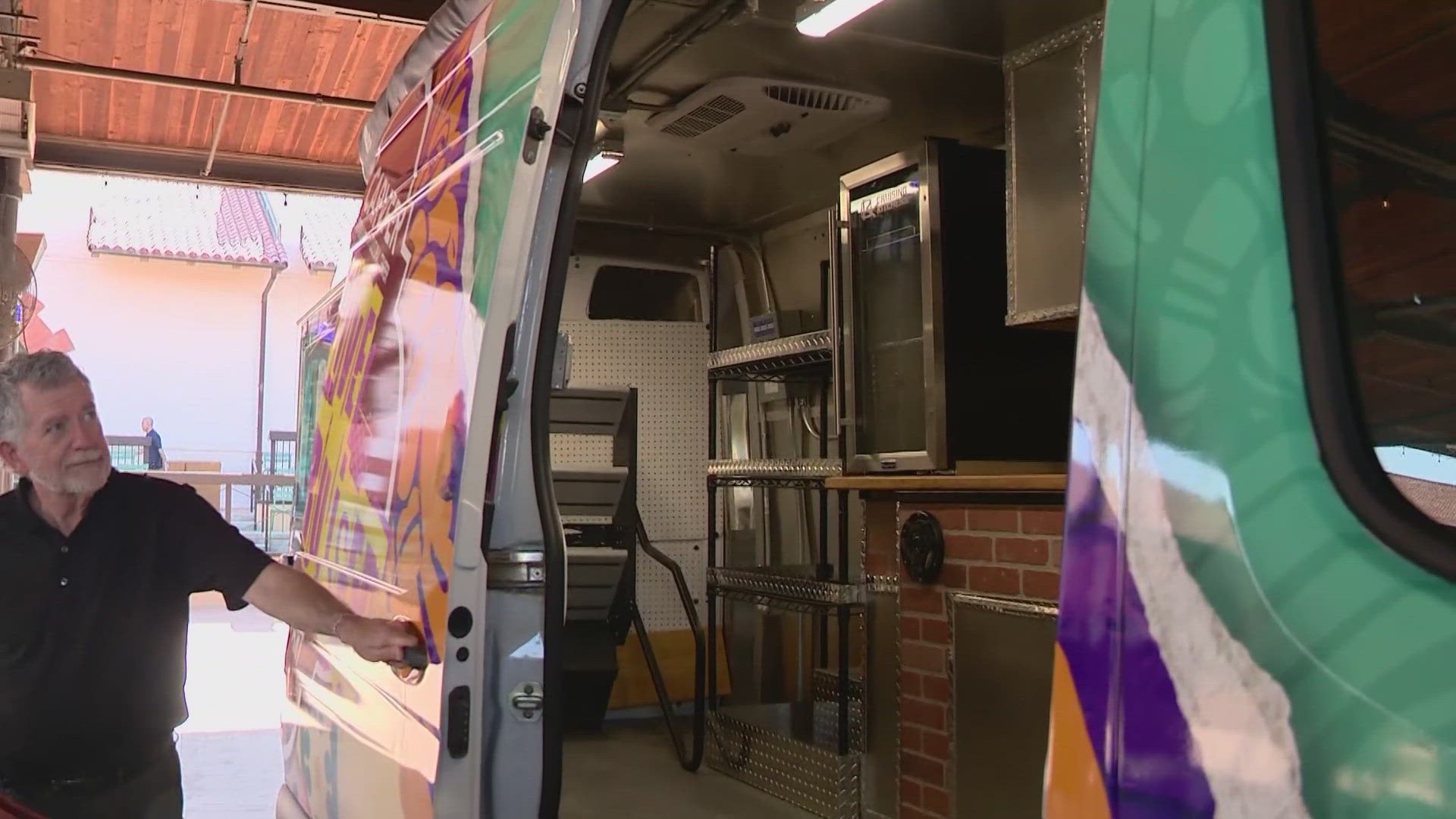 The new creative cruiser is an art studio on wheels and is hoping to spark inspiration.