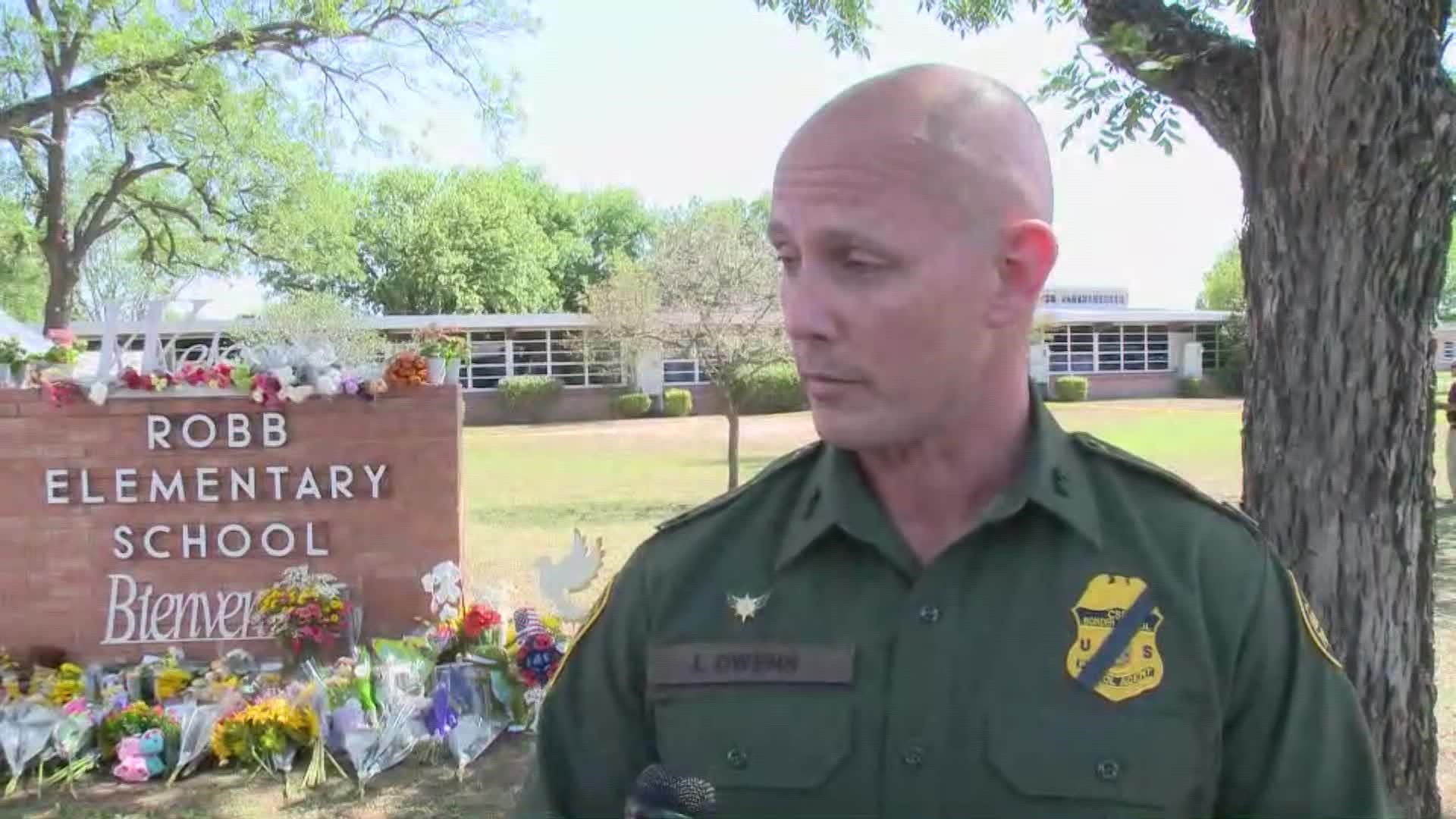 "This is their home, they have children who go to this school," Del Rio Border Patrol Chief Jason Owens said.
