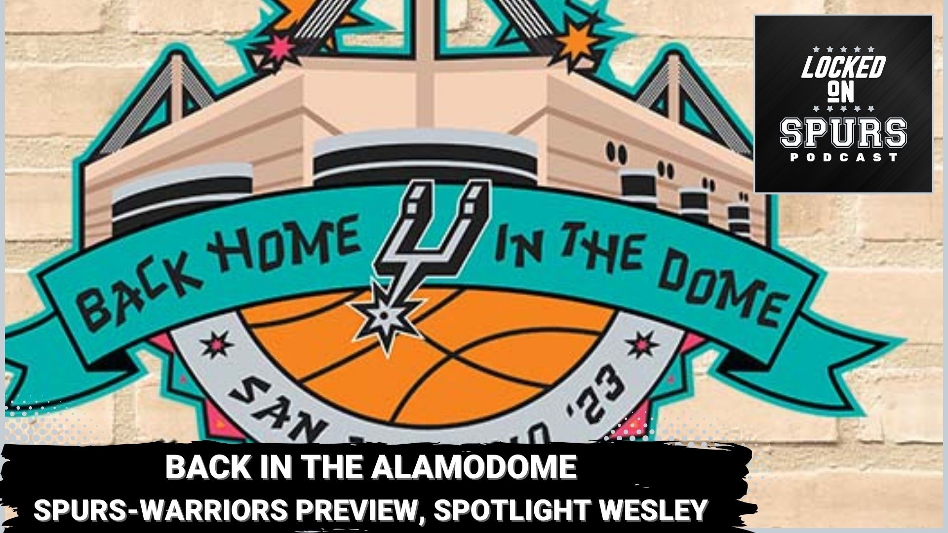 The Spurs are heading back to the Alamodome for a game versus the Warriors.