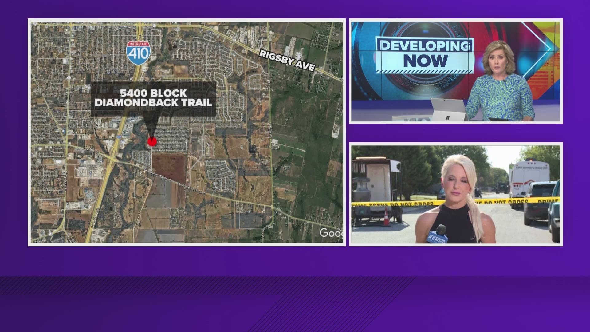 Police were called to the scene around 5:30 p.m. on Tuesday on Diamondback Trail.