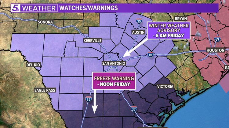 Here's how the arctic blast will affect San Antonio this week