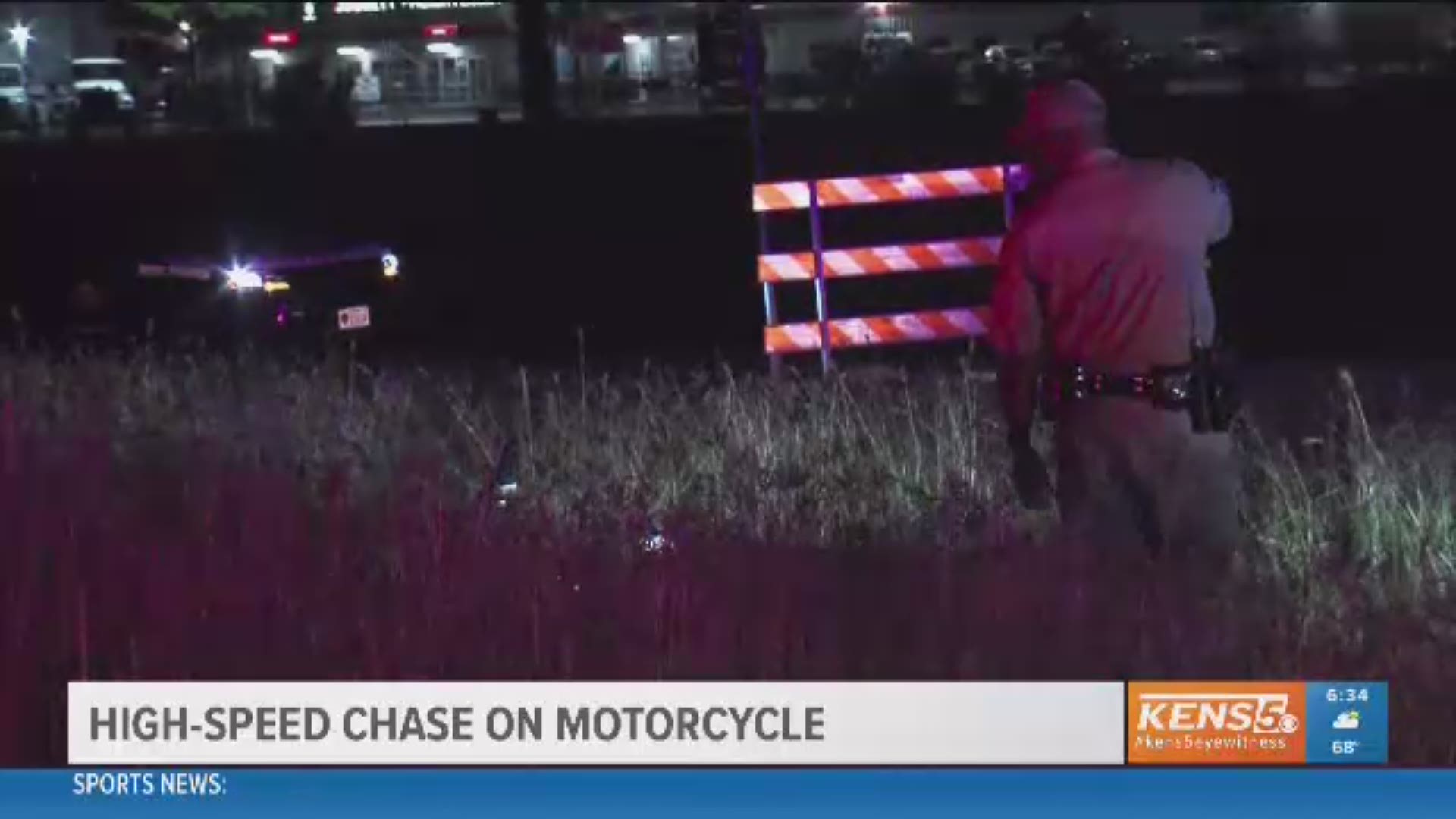 DPS troopers chased a couple on a motorcycle, ending with the man and woman both having injuries.