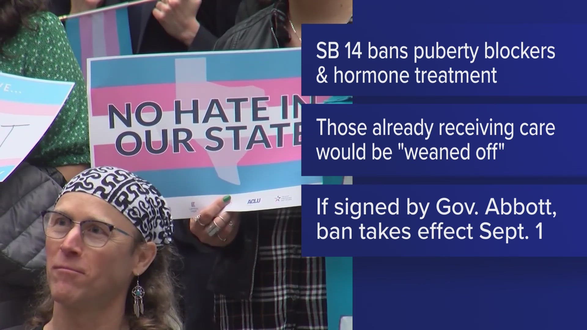 If Senate Bill 14 becomes law, the ban would take effect on Sept. 1.
