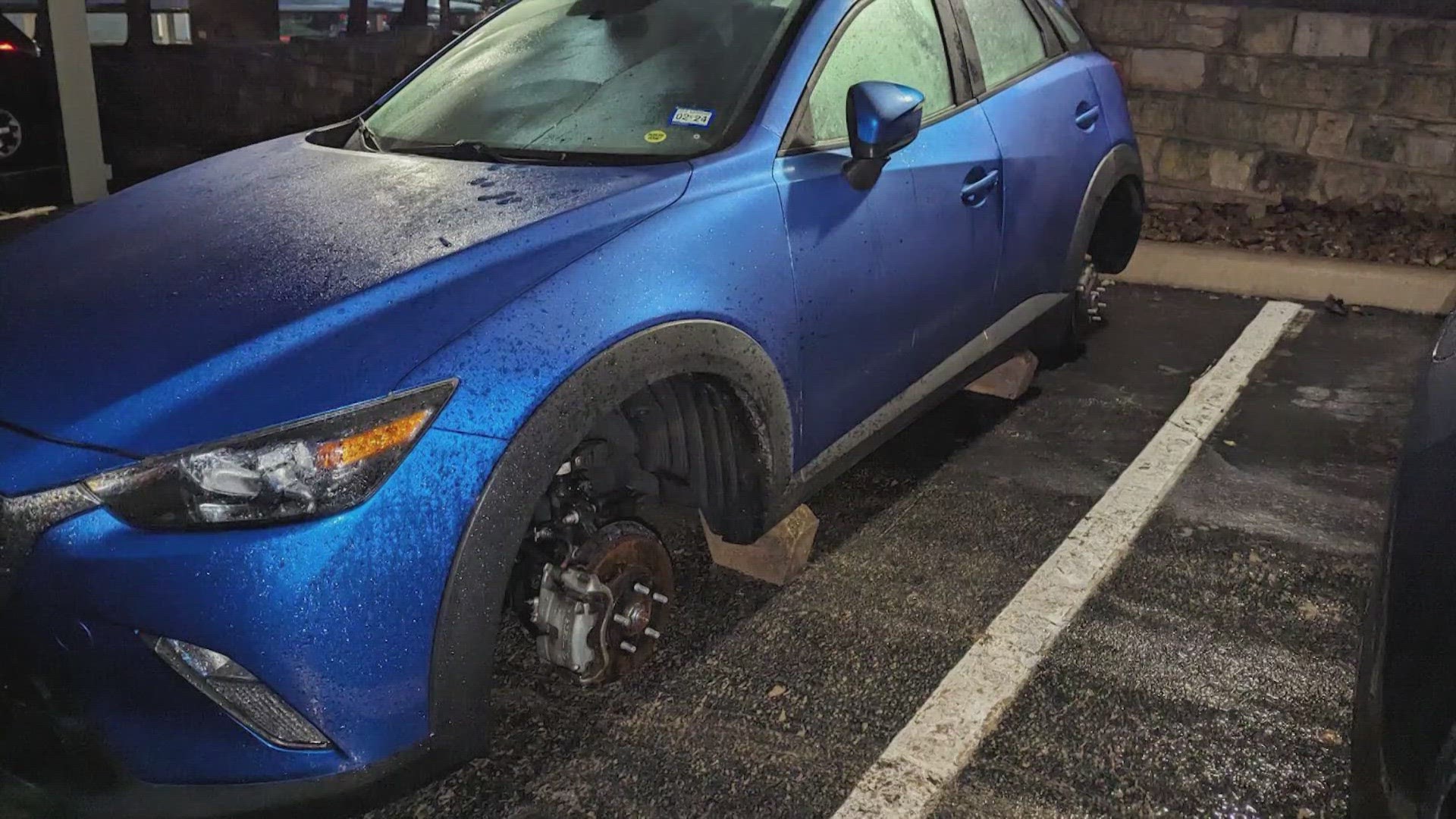 Neighborhood plagued by wheel thieves but this time they were caught on camera