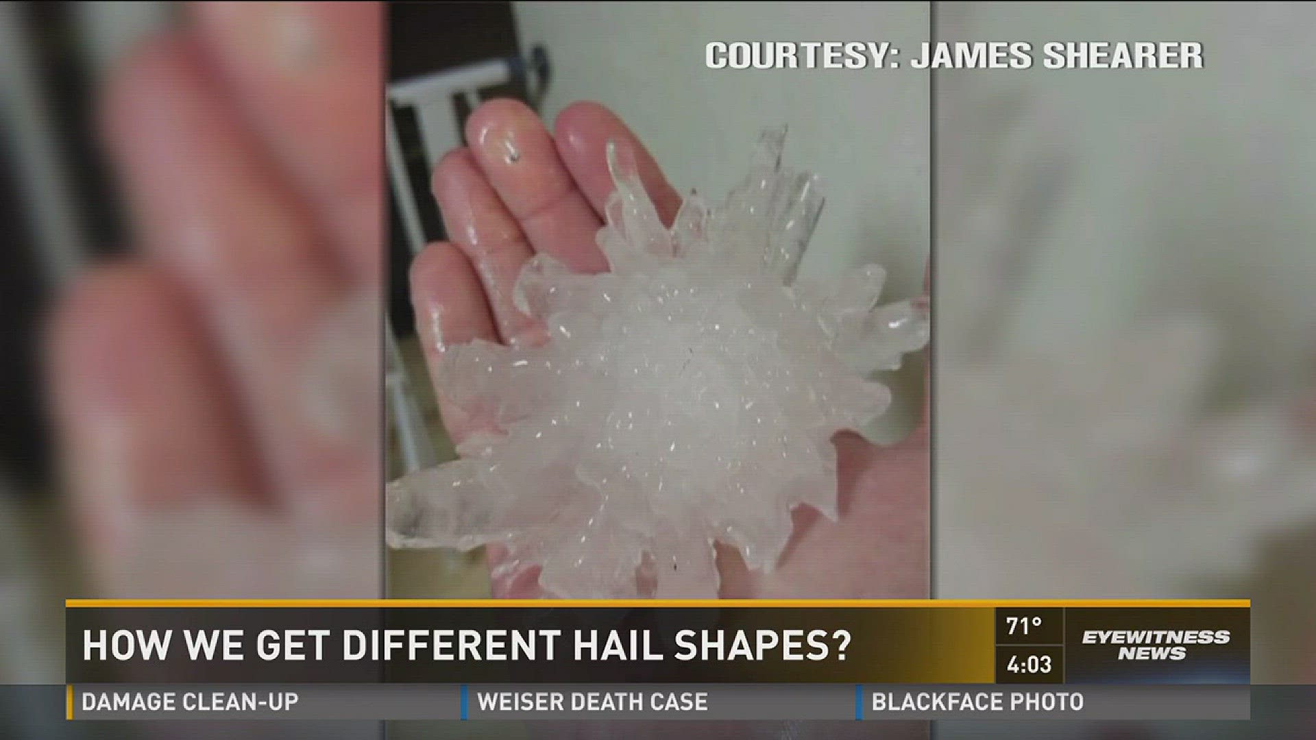 How do we get different hail shapes?