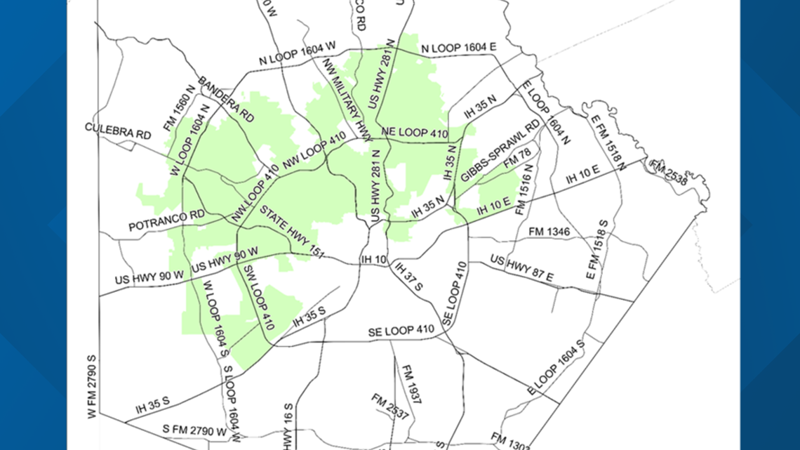 Water Boil Notice Map Saws Announces End To Boil Water Notice In Many Areas Across San Antonio |  Kens5.Com