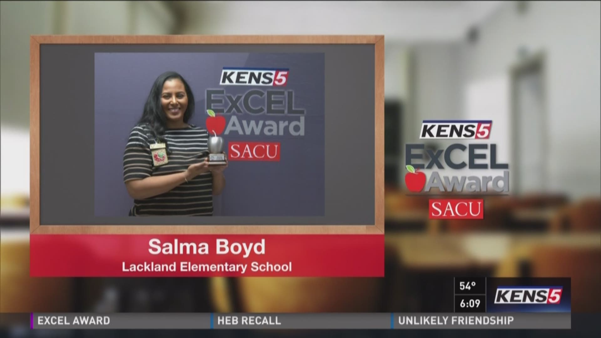 Salma Boyd wins KENS 5 SACU ExCEL Award