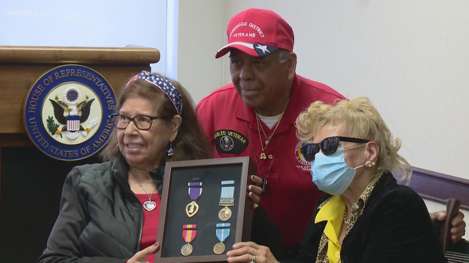 More than 70 years after his death, the family of a San Antonio service member killed was presented with the medals he earned through his ultimate sacrifice.