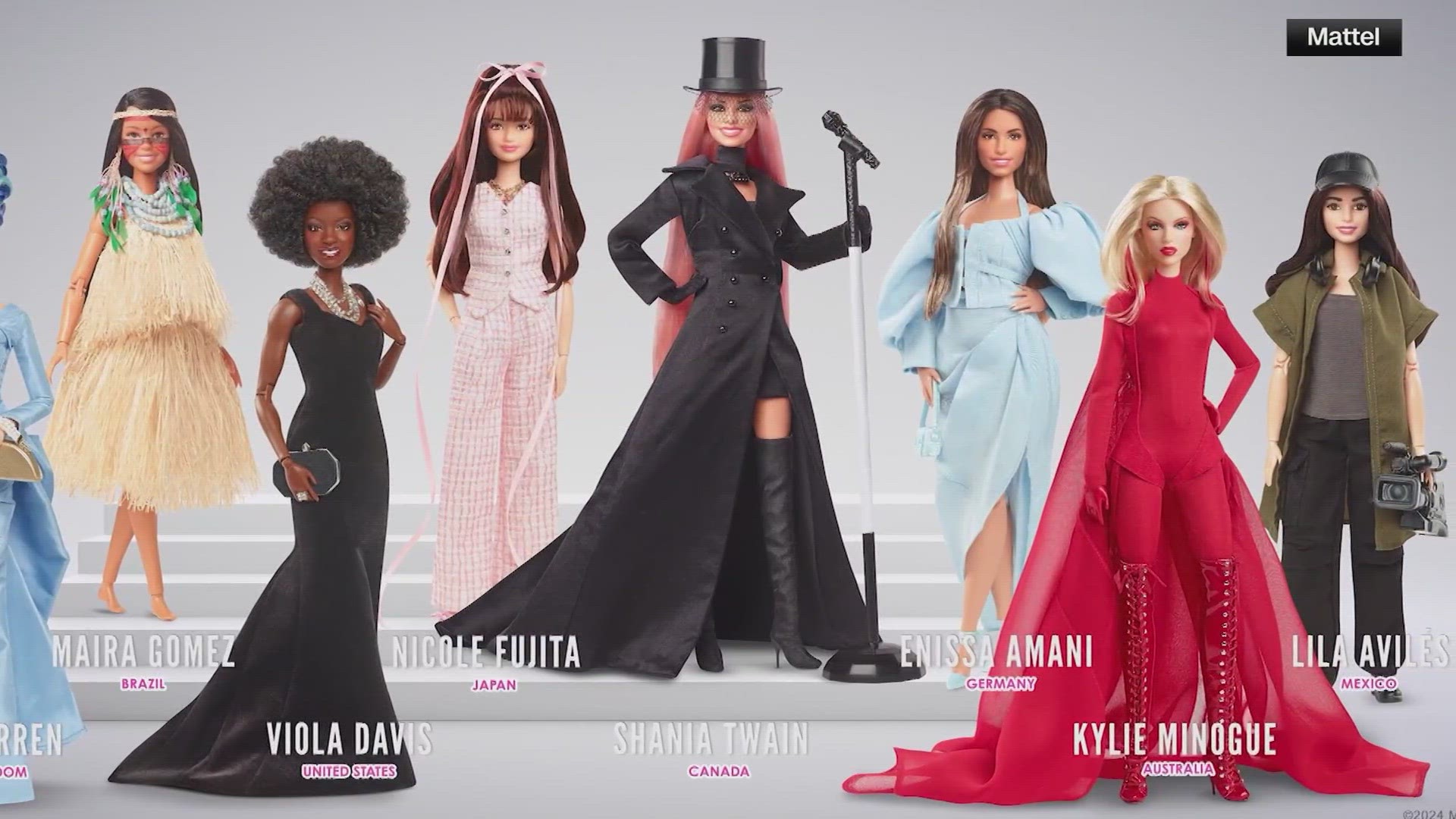 Mattel introduces eight Barbie dolls honoring inspiring figures