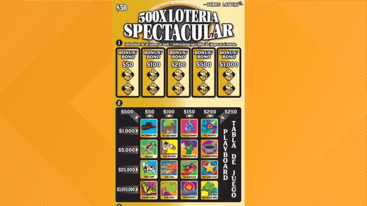 Here are the texas lottery scratch tickets with 1 million jackpots 