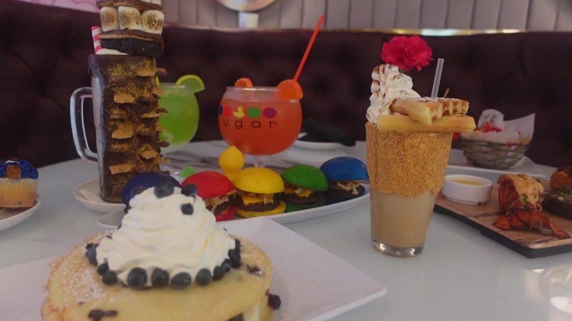 Sugar Factory opens San Antonio location with huge goblets, insane milkshakes, rainbow sliders | Neighborhood Eats