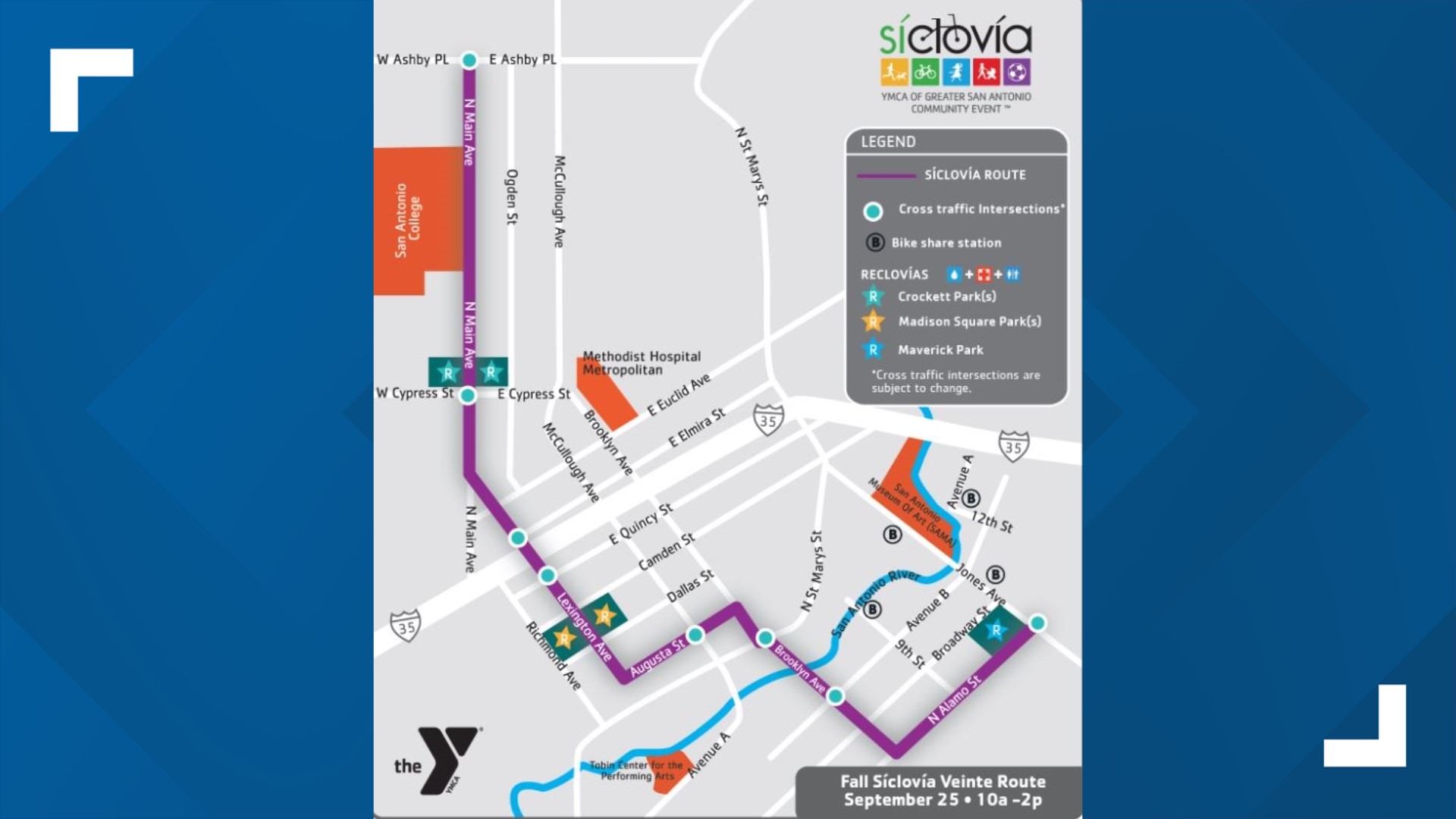 San Antonio's Síclovía has a new route Here's where they'll be biking