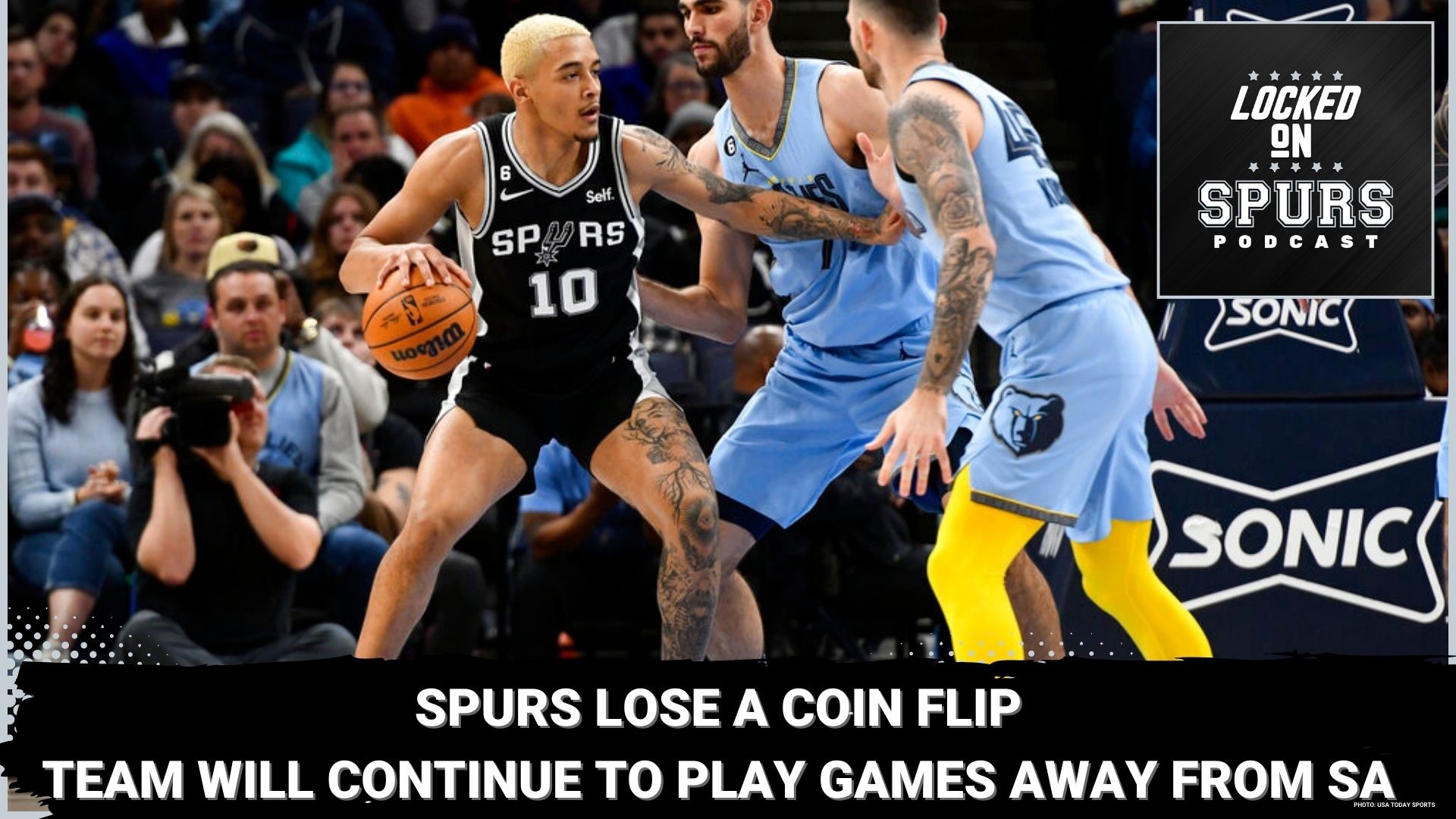 The Spurs will continue to play games away from San Antonio.