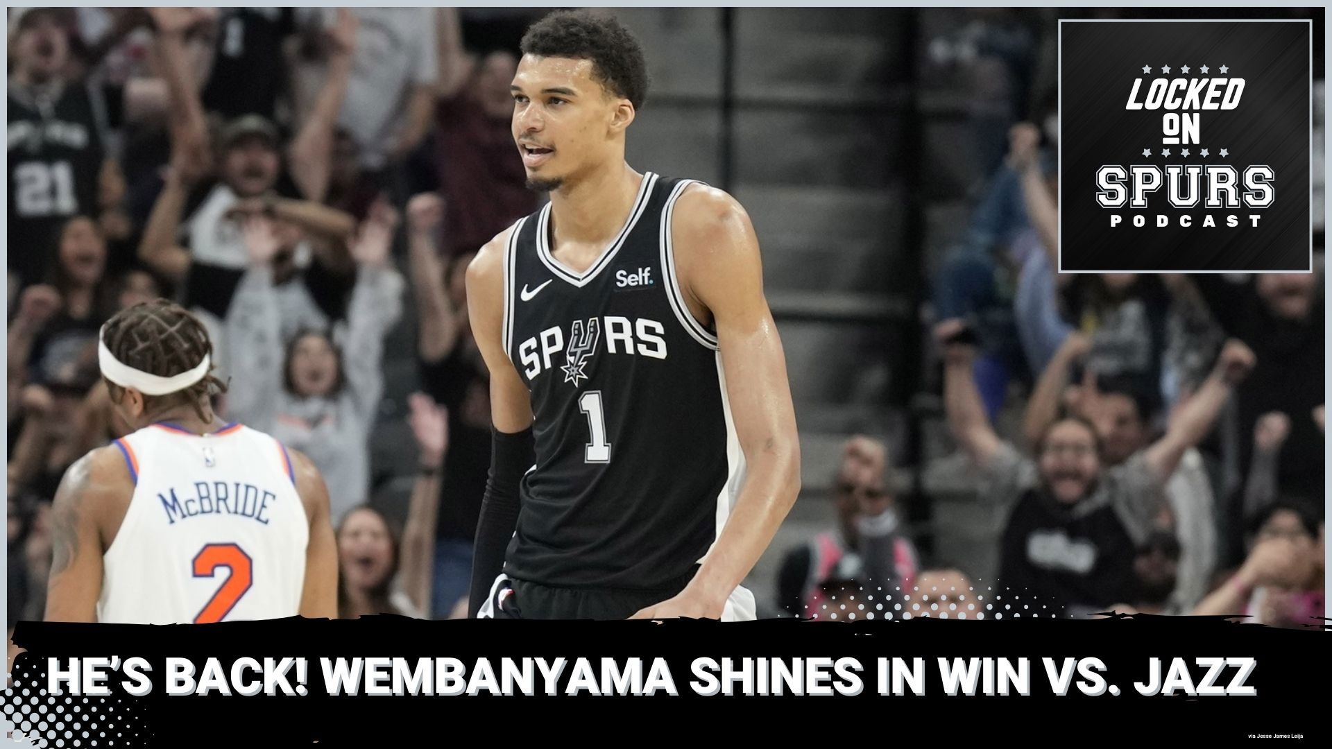 Victor Wembanyama shines as San Antonio Spurs beat the Jazz.