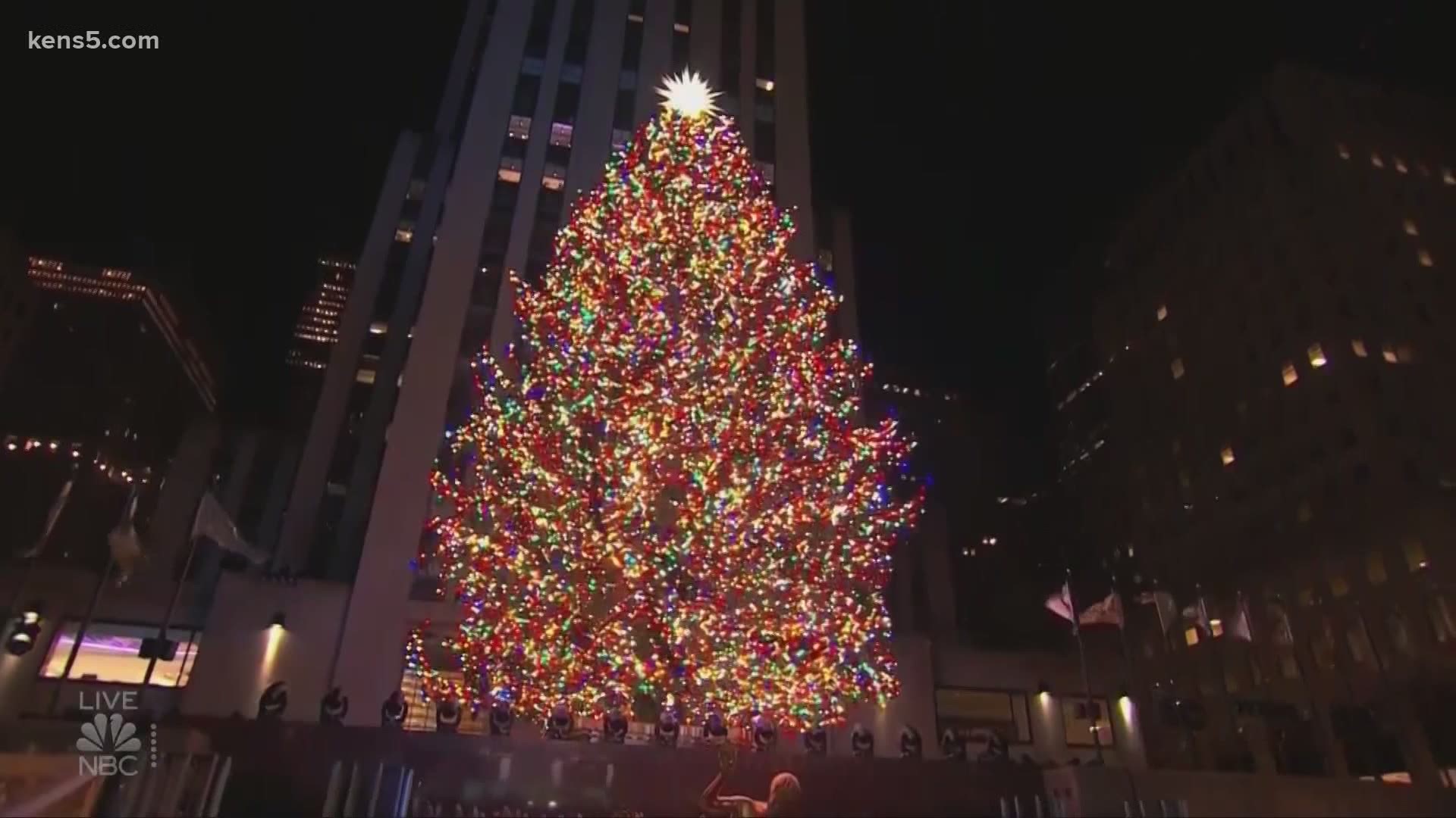 There are 22 days until Christmas and a couple of the country's most famous trees are officially lit.