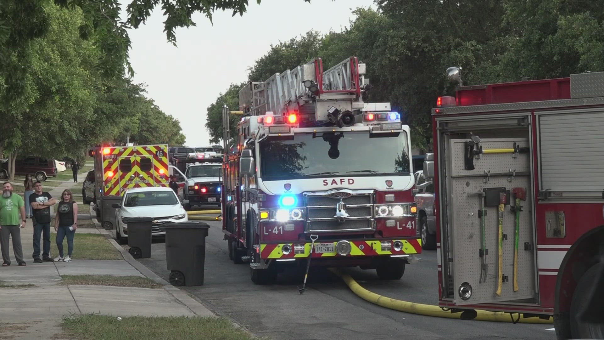 The fire happened at a home off Lynx Mountain near Potranco. SAFD said the fire is being ruled as accidental.