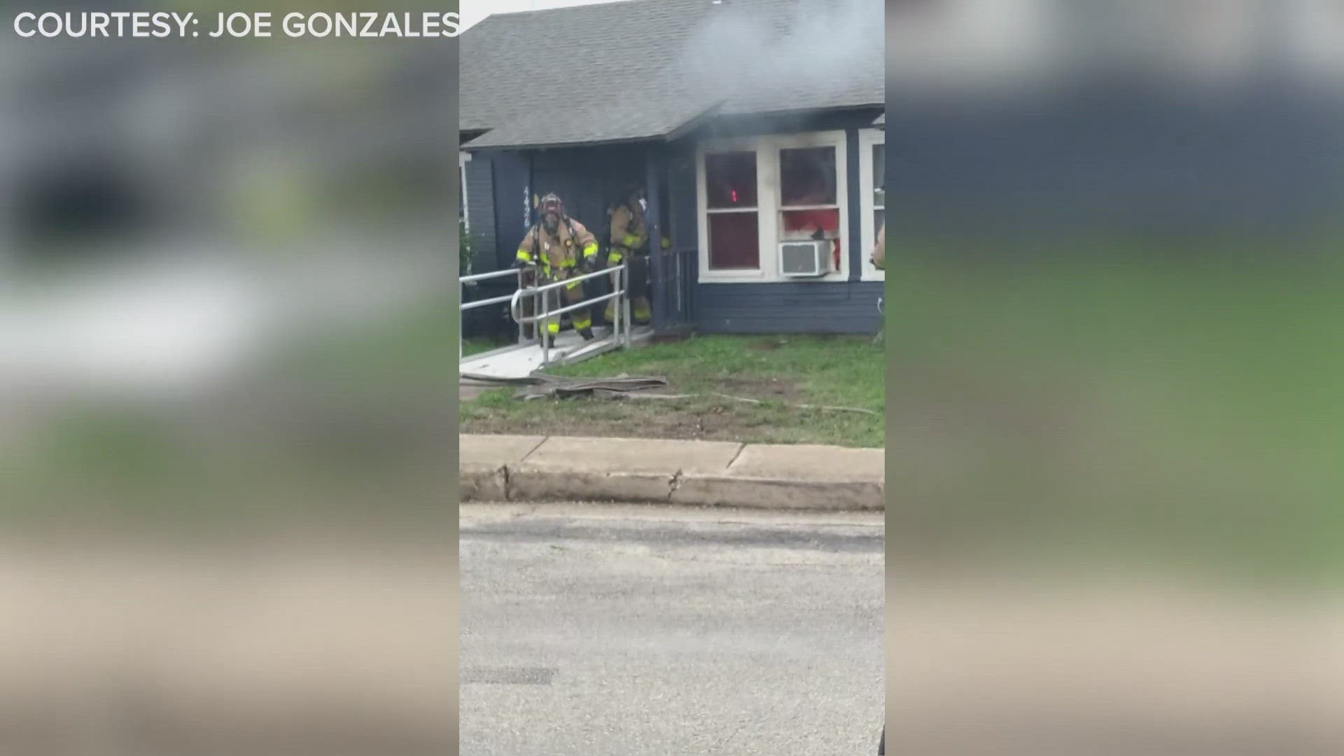 A man was found dead after fire crews extinguished flames at a San Antonio duplex Monday afternoon.