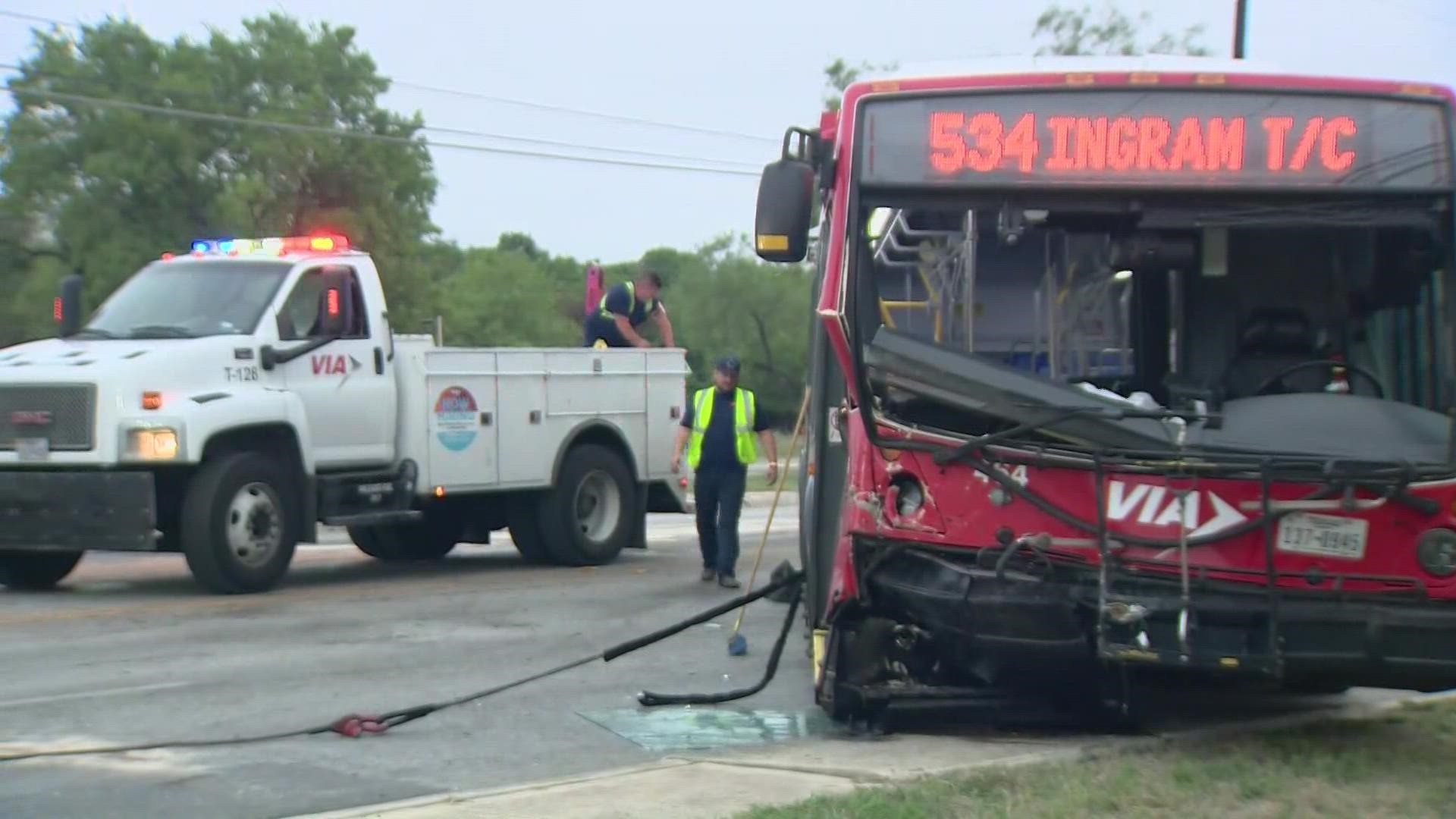 We are hearing at least three cars were also involved.