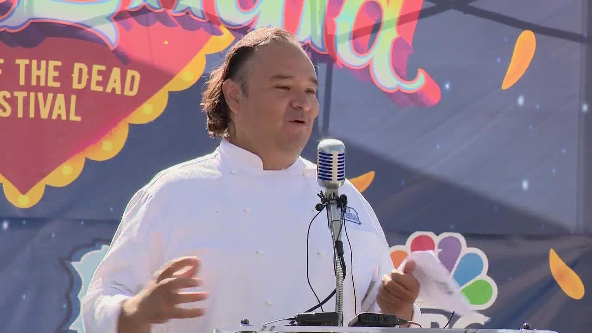 Chef Johnny Hernandez from La Gloria speaks about the city's upcoming Dia De Los Muertos celebrations.