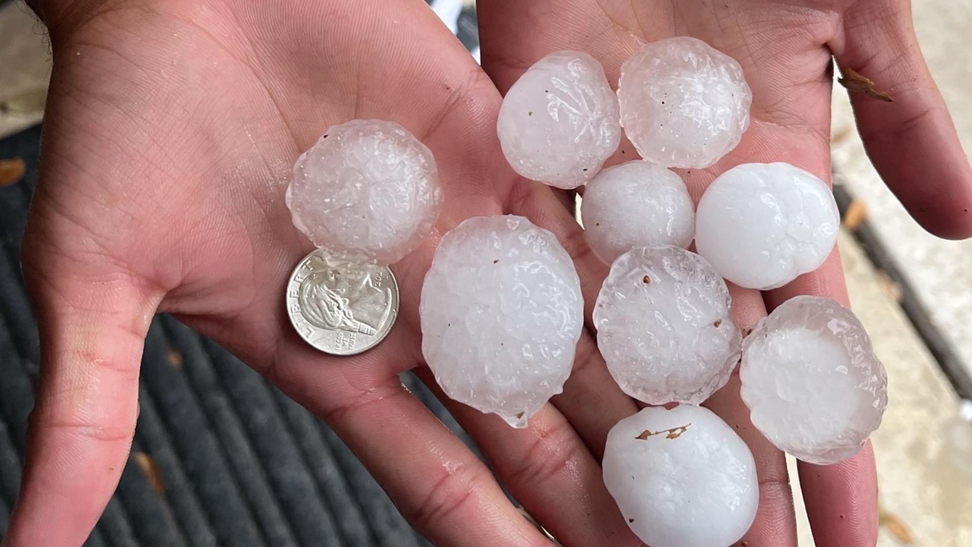 Severe thunderstorms in San Antonio brings hail | kens5.com