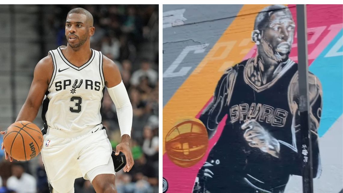 Spurs' Chris Paul appreciates the murals
