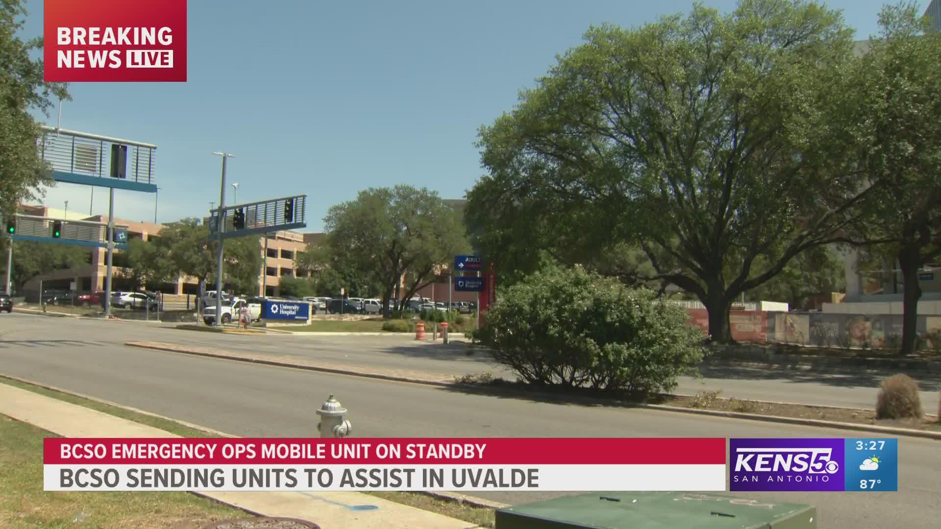 One woman and one child were transported to University Hospital after a shooting at Uvalde elementary school.