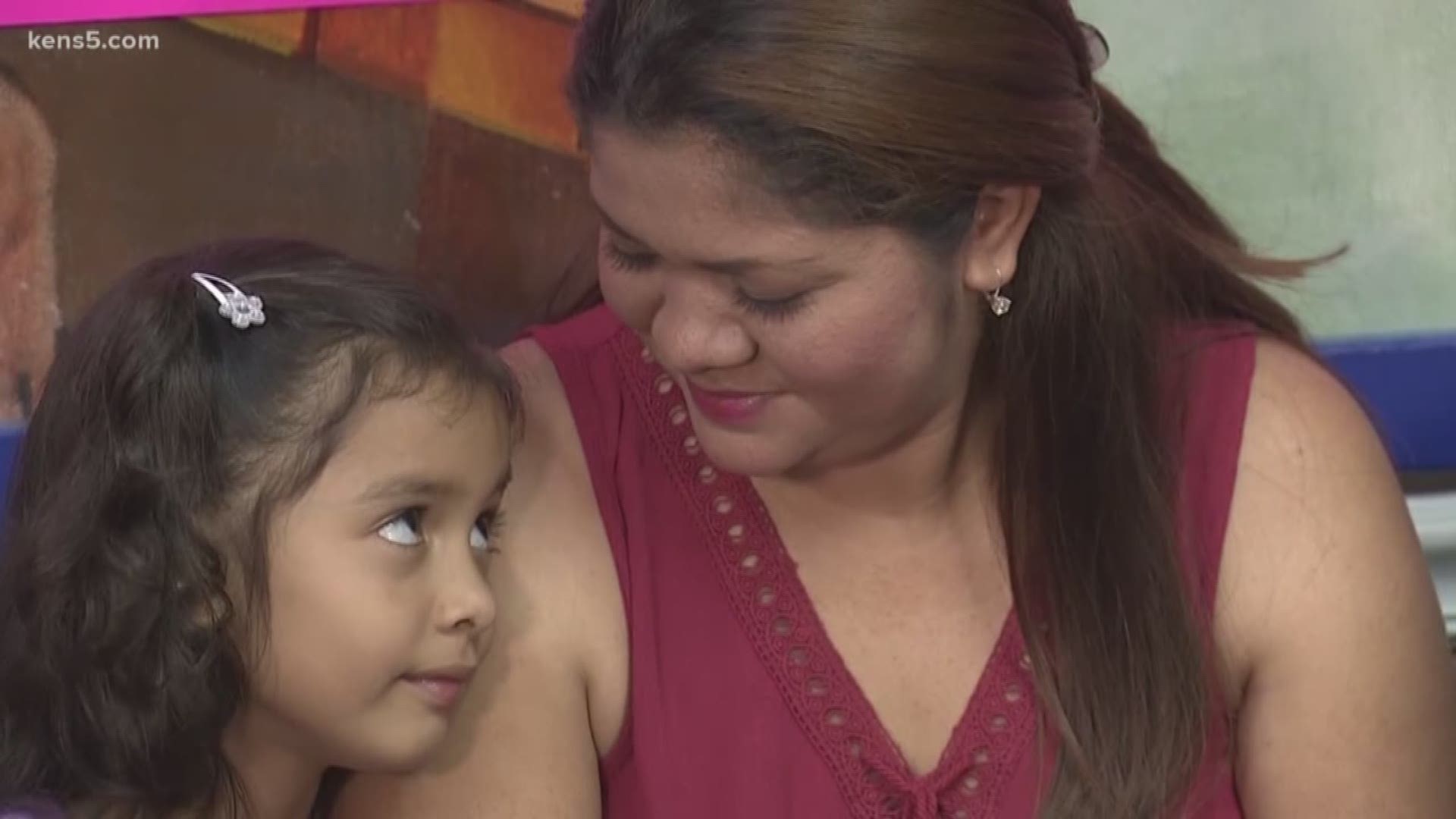 A 6-year-old girl, whose cries were heard on a viral audio recording, was reunited with her mother in Houston on Friday.