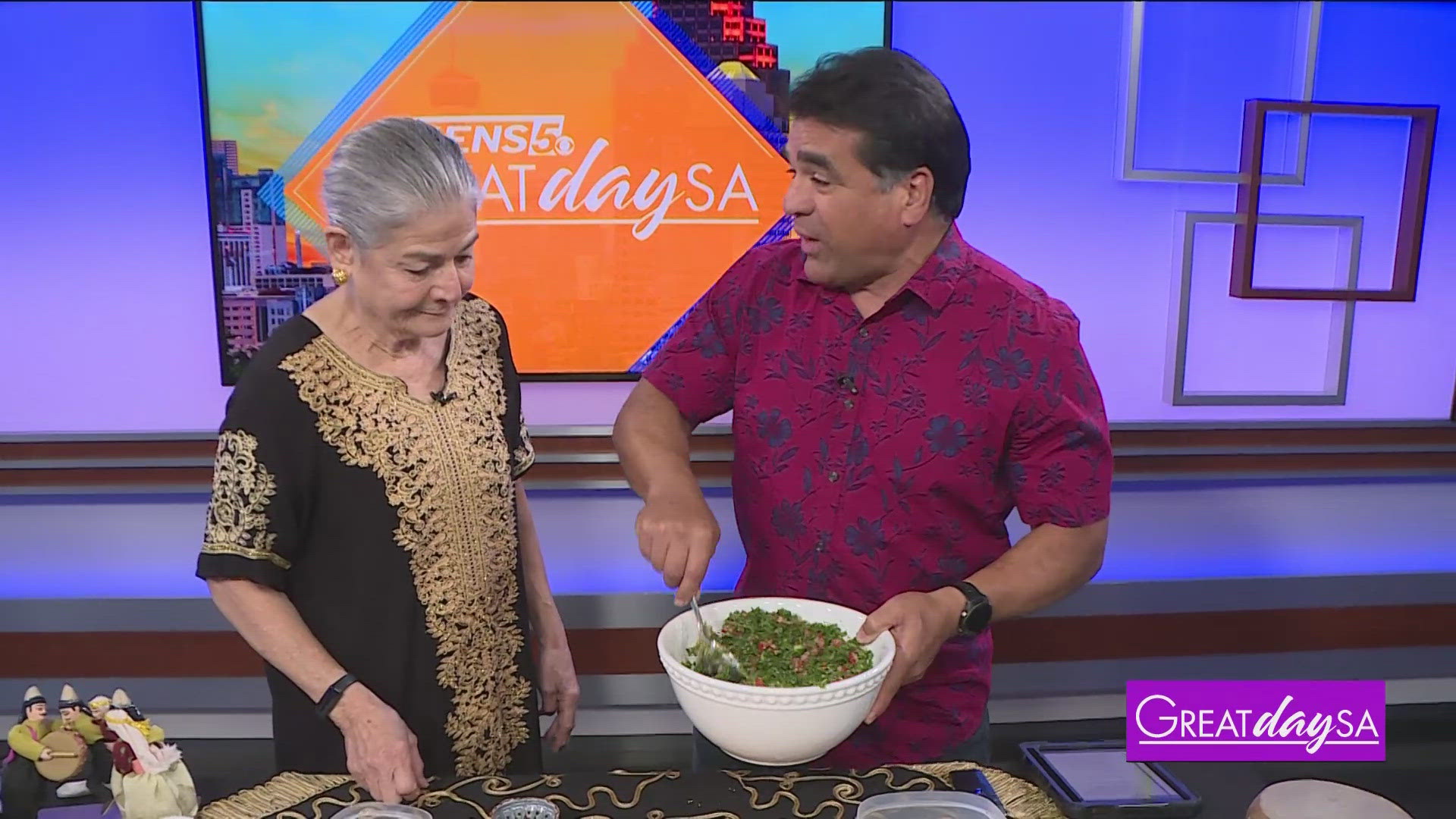 Paul helps make a Lebanese salad & learns more about the Lebanese Food Festival at St. George Maronite Church.