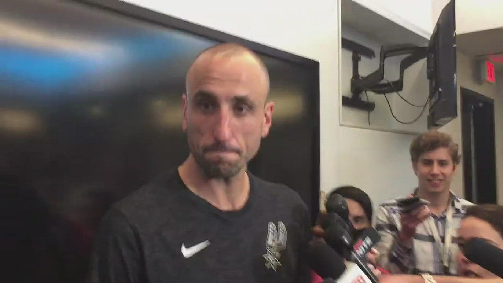 Manu talks about the win over the Timberwolves on Saturday night