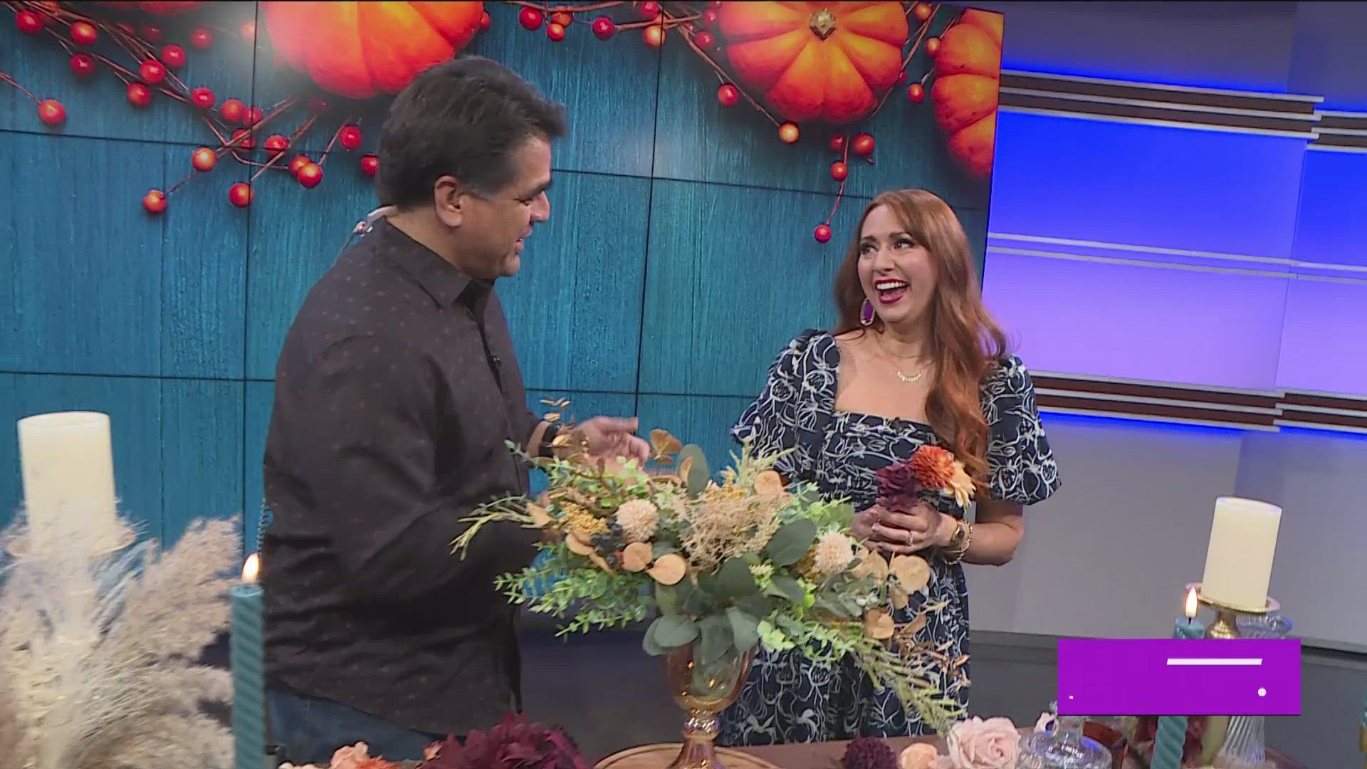 Jennifer Craft with JC Events shows Paul how to elevate a dining space for the fall.