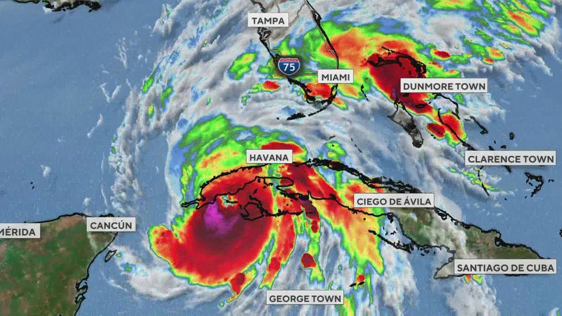 Tracking Ian: Now a category 3 hurricane heading towards Florida ...