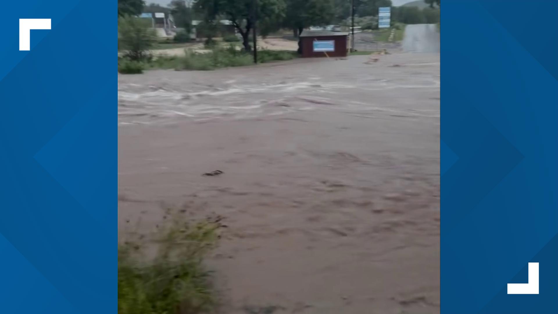 Officials are hard at work checking closures, creeks, water levels.