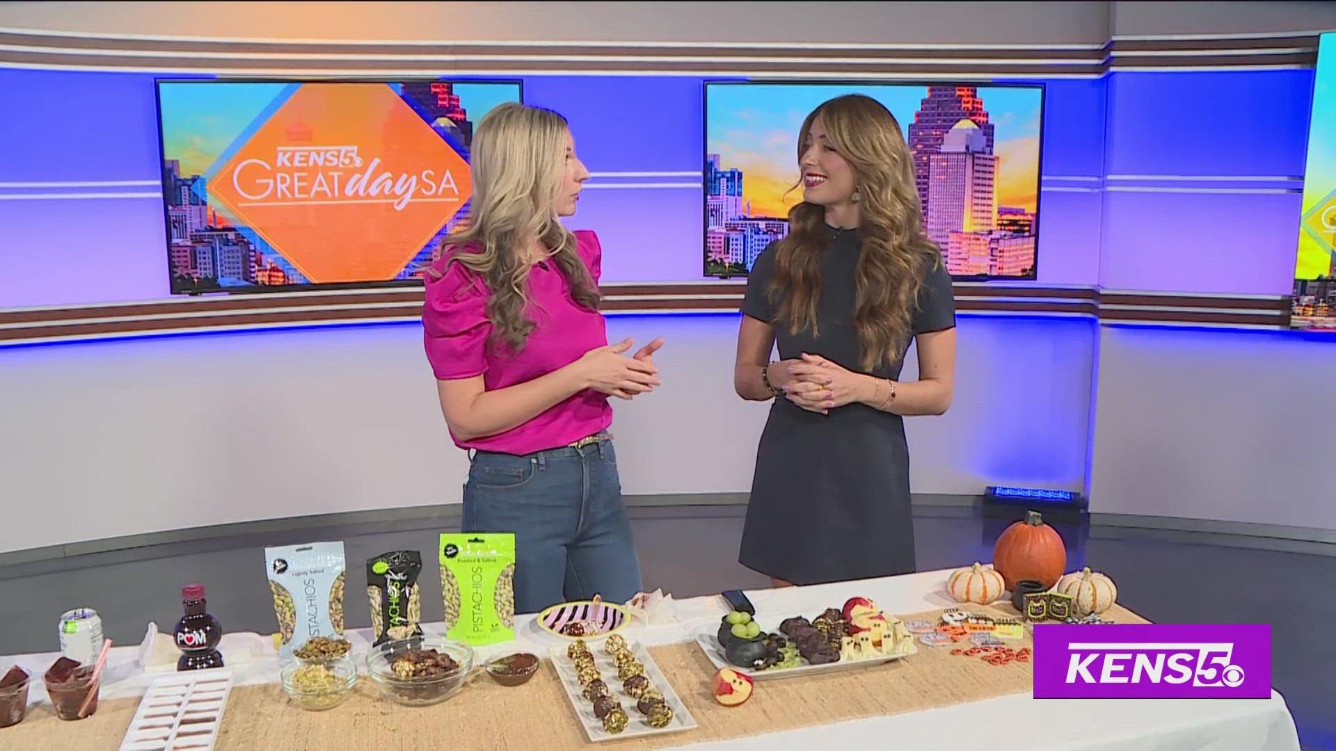 Registered Dietician Shannon A. Garcia with Kiss in the Kitchen shares some fun Halloween snack ideas.