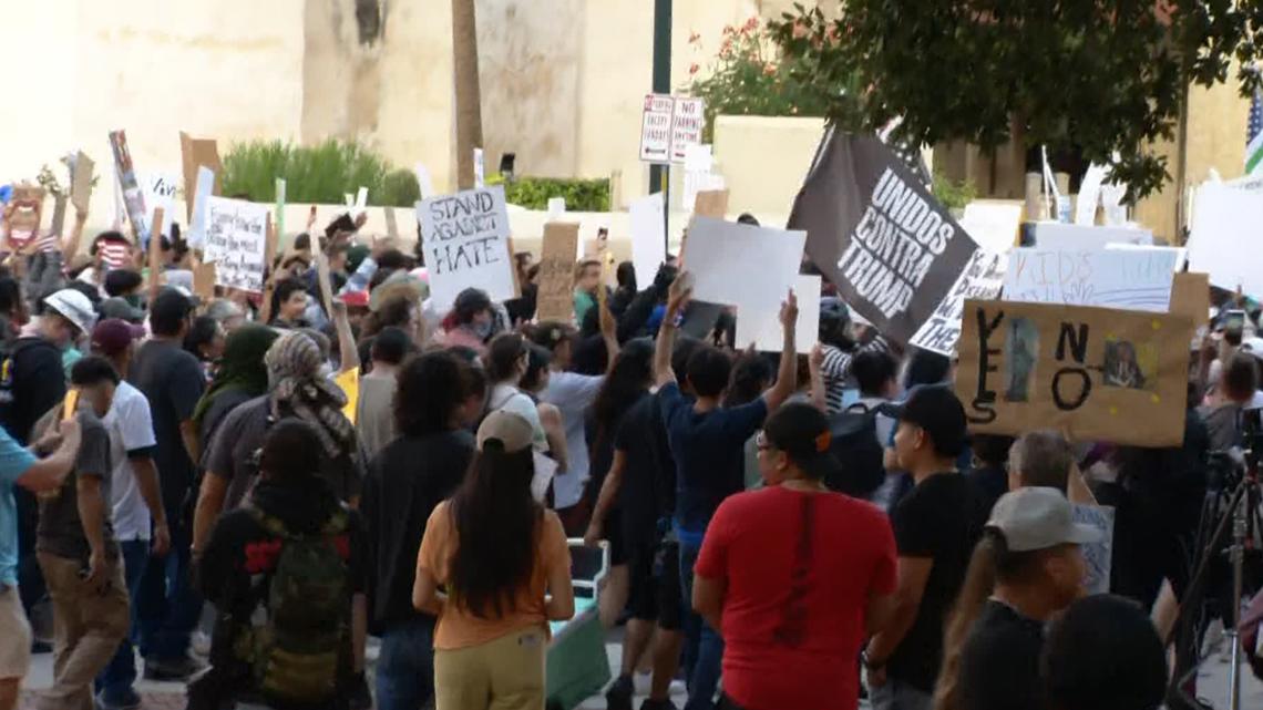 PHOTOS: San Antonio protesters speak out against Trump's policies, ICE ...