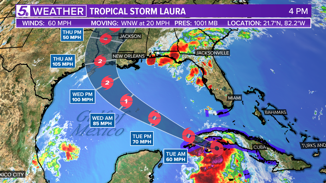 Hurricane Watch issued for Texas as Laura strengthens | kens5.com