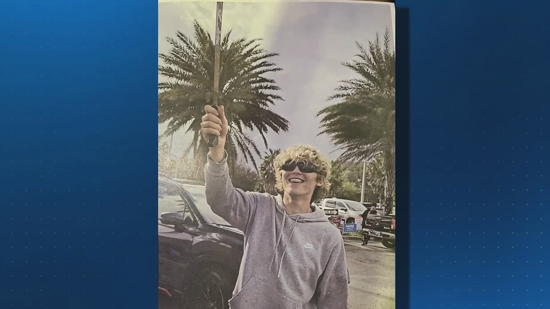 The 18-year-old is now facing felony charges after waving this machete around at a polling location in Neptune Beach.