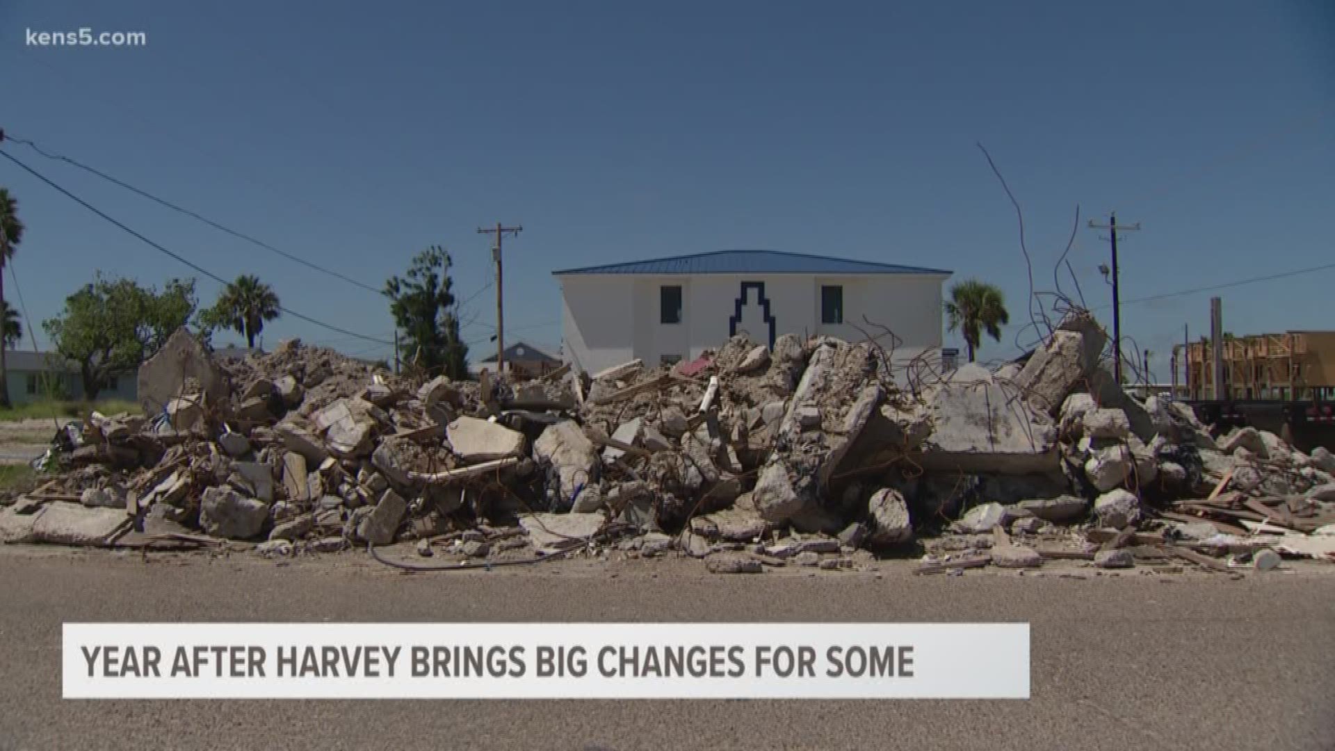 A year after Hurricane Harvey brings big changes for some. Sarah Forgany talks to residents about recovery in Port Aranasas.