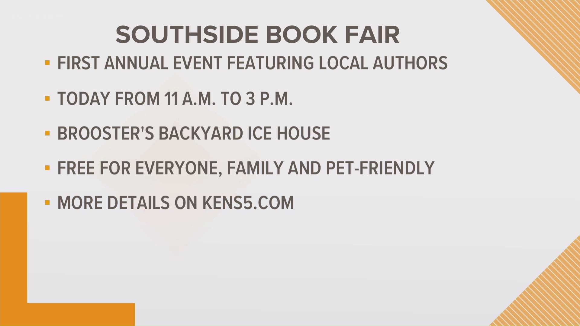 The first of its kind book fair will showcase local authors as well as Texas writers. The idea is to promote more reading and writing.
