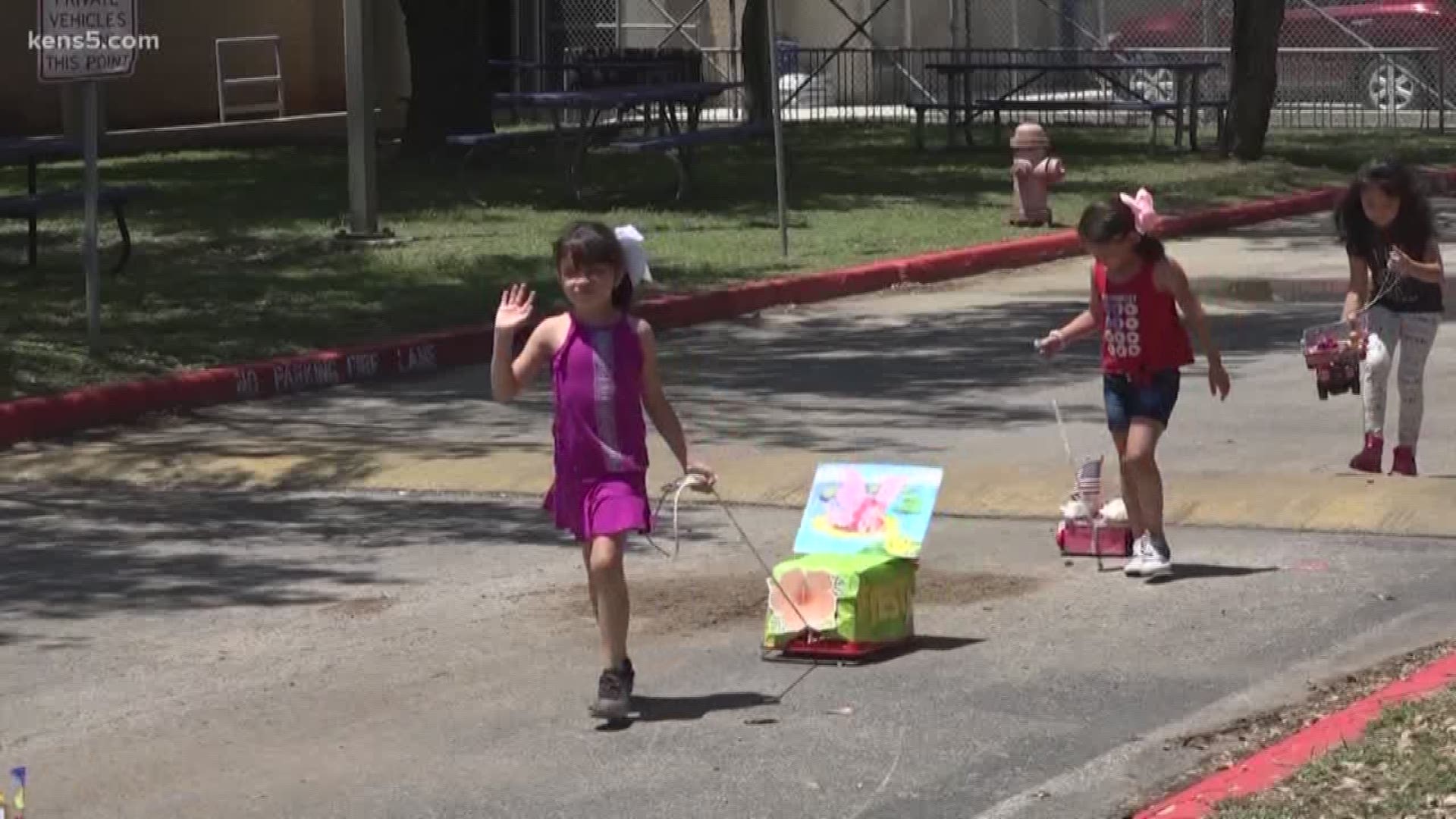 Over the last two weeks, area schools have been gearing up for Fiesta with their own parades, showing off shoebox floats that have been a tradition for elementary kids for decades.