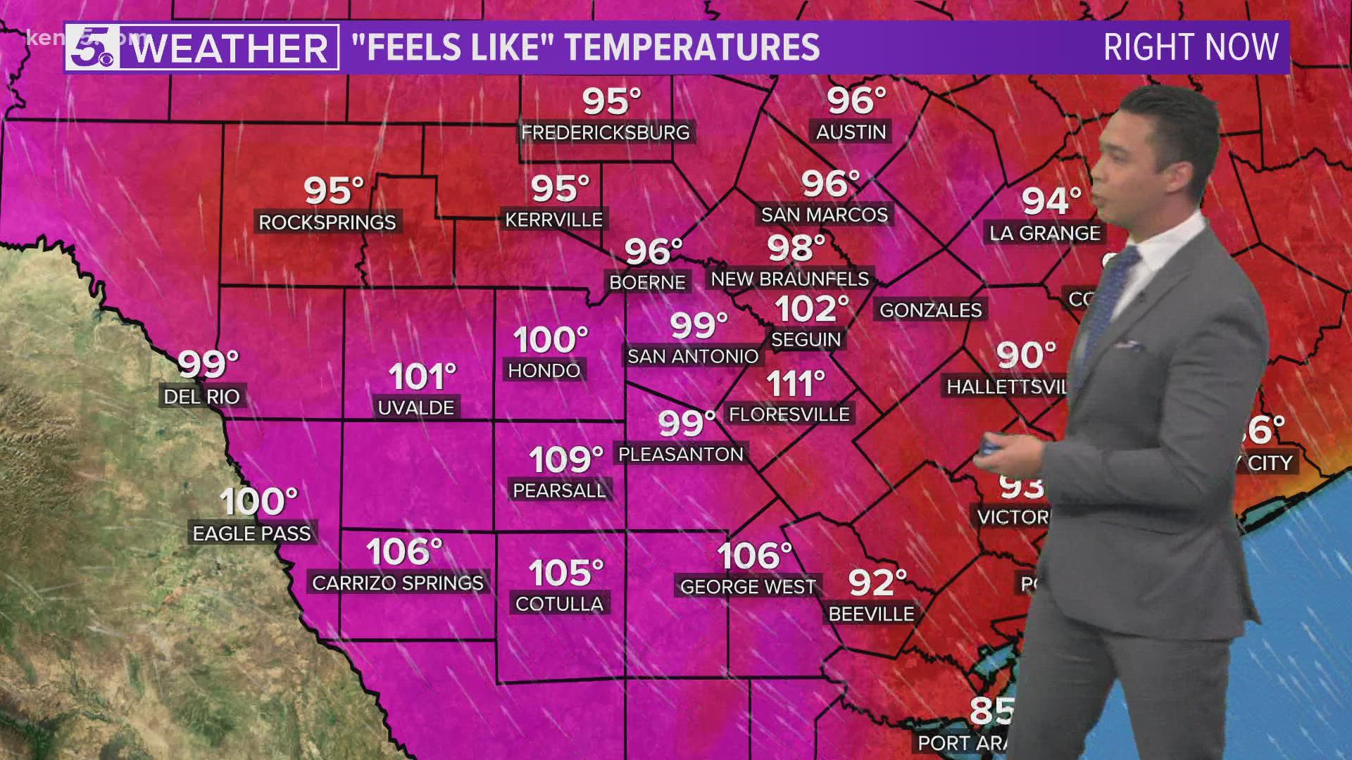 Temperatures will slightly drop by next week.