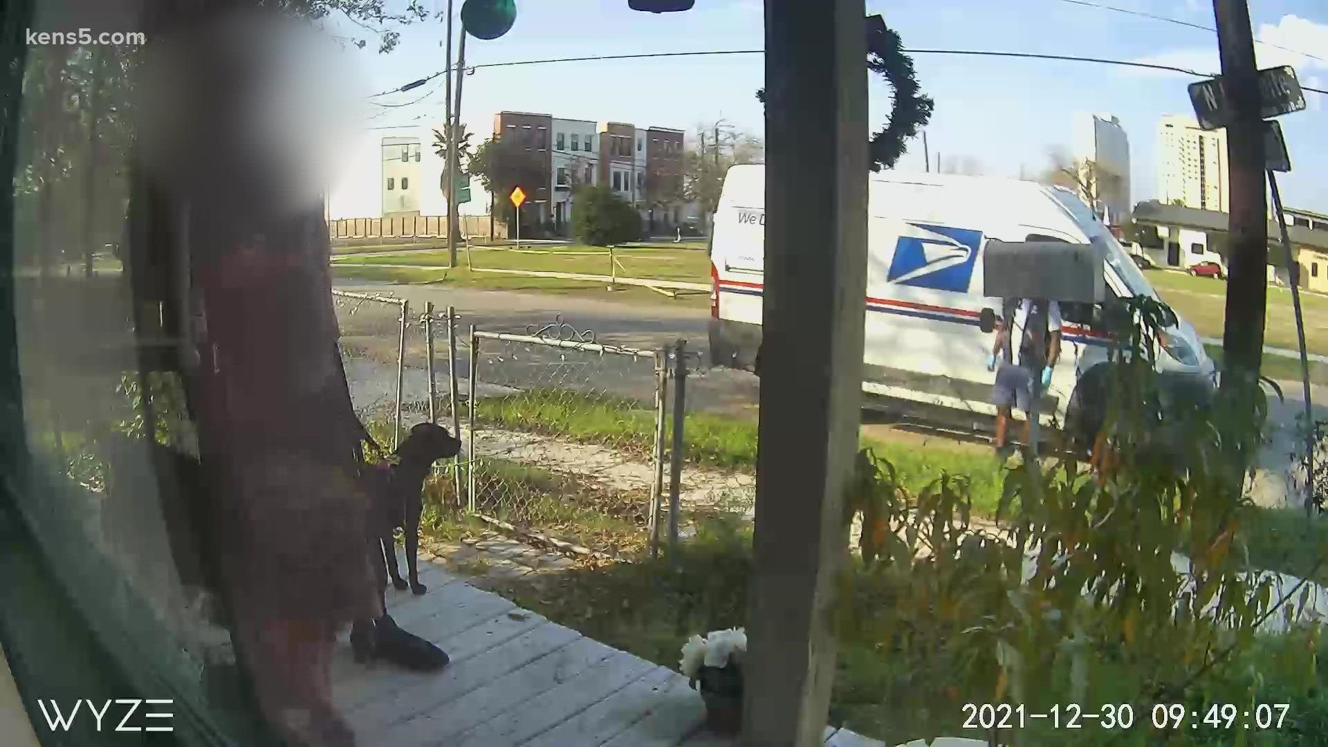The man said this isn't the first time the postal worker has cursed at him along his mail route in the neighborhood.